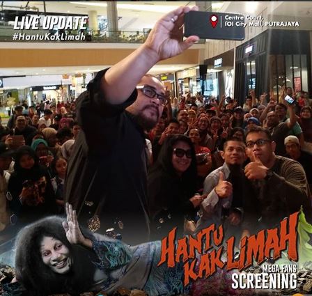 Instagram @astroshaw Hantu Kak Limah Mega Fans Screening di IOI City Mall, Putrajaya, pada 8 Ogos lalu
